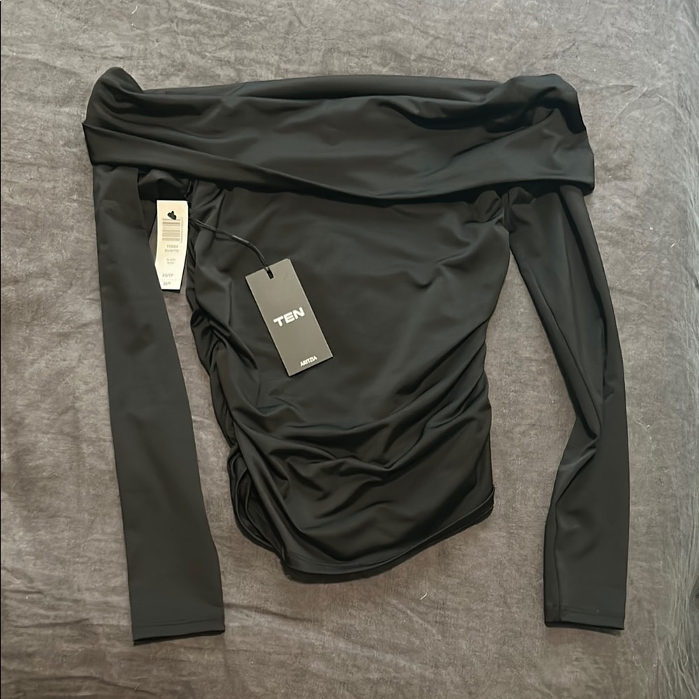 TEN Black Off-Shoulder Top